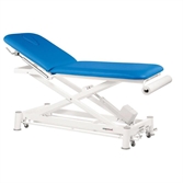 Cliquez sur l’image pour voir les détails du produit :C7552 Table électrIque ciseaux blanc 2 plans 62x188