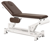 Cliquez sur l’image pour voir les détails du produit :C5534 Table électrique bielle blanche 2 plans 62x188