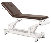 Cliquez sur l’image pour voir les détails du produit :C5533 Table électrique bielle blanche 2 plans 62x188