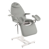 Cliquez sur l’image pour voir les détails du produit :C4365 Fauteuil fixe en métal blanc gynécologique