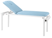 Cliquez sur l’image pour voir les détails du produit :C4520 Table fixe en métal blanc 2 plans 62x188
