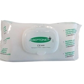 Cliquez sur l’image pour voir les détails du produit :Lingettes désinfectantes Aseptonet