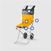 Cliquez sur l’image pour voir les détails du produit :Chaise d'évacuation compacte